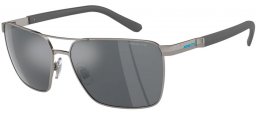 Lunettes de soleil - Arnette - AN3091 BARRACAS - 741/6G GUNMETAL // GREY MIRROR