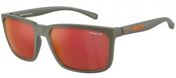 Gafas de Sol - Arnette - AN4251 STRIPE - 28546R  MATTE MILITARY GREEN // DARK GREY MULTILAYER ORANGE