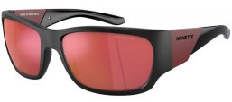 Sunglasses - Arnette - AN4324 LIL' SNAP  - 28056Q  MATTE BLACK // GREY MIRROR ORANGE YELLOW