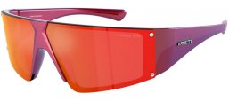 Lunettes de soleil - Arnette - AN4332 SATURNYA - 29206Q  ALUMINA BURGUNDY // DARK GREY MIRROR RED YELLOW