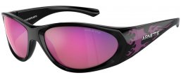 Sunglasses - Arnette - AN4342 ILUM 2.0 - 29484X  BLACK FLAMES VIOLET // GREY MIRROR VIOLET