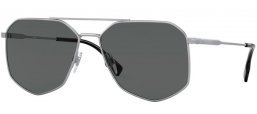 Lunettes de soleil - Burberry - BE3139 OZWALD - 100587  SILVER // DARK GREY