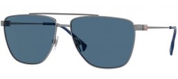 Lunettes de soleil - Burberry - BE3141 BLAINE - 100380  GUNMETAL // DARK BLUE