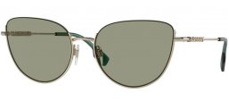 Gafas de Sol - Burberry - BE3144 HARPER - 1109/2 LIGHT GOLD // GREEN