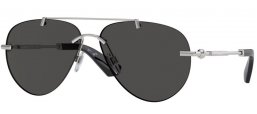 Sunglasses - Burberry - BE3151 - 100587  SILVER // DARK GREY