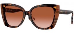 Gafas de Sol - Burberry - BE4393 MERYL - 405313  DARK HAVANA CHECK BROWN // BROWN GRADIENT