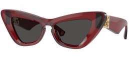 Lunettes de soleil - Burberry - BE4421U - 412887  BURGUNDY // DARK GREY