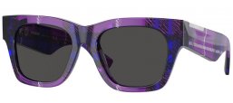 Gafas de Sol - Burberry - BE4424 - 411387  VIOLET CHECKERED // DARK GREY