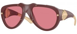 Gafas de Sol - Burberry - BE4433U - 414075  BURGUNDY RUBBER // DARK VIOLET