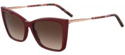 Sunglasses - Carolina Herrera - HER 0180/S - 6K3 (HA) BURGUNDY GOLD  // BROWN GRADIENT