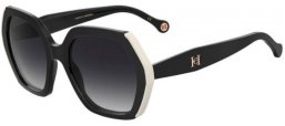 Gafas de Sol - Carolina Herrera - HER 0181/S - 80S (9O) BLACK WHITE // DARK GREY GRADIENT