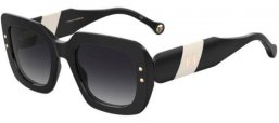 Gafas de Sol - Carolina Herrera - HER 0186/S - 80S (9O) BLACK WHITE // DARK GREY GRADIENT