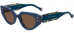 Sunglasses - Carolina Herrera - HER 0221/G/S - XP8 (70) BLUE HAVANA BLUE // BROWN