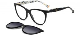 Gafas de Sol - Carolina Herrera - HER 0259/CS - 807 (WJ) BLACK // CLEAR + CLIP ON GREY GRADIENT POLARIZED