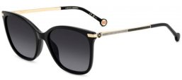 Sunglasses - Carolina Herrera - HER 0261/G/S - 807 (9O) BLACK // DARK GREY GRADIENT