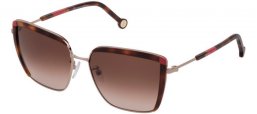 Sunglasses - Carolina Herrera - SHE148 - 08FE  SHINY CAMEL HAVANA // BROWN GRADIENT