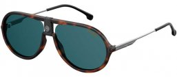 Gafas de Sol - Carrera - CARRERA 1020/S - 086 (KU) DARK HAVANA // BLUE GREY