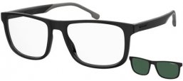 Frames - Carrera - CA 8057/CS - 807 (UC) BLACK // CLEAR + CLIP ON GREEN POLARIZED