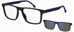 Lunettes de vue - Carrera - CA8061/CS - D51 (5X) BLACK BLUE // CLEAR + CLIP ON GREY BLUE MIRROR POLARIZED