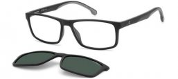 Monturas - Carrera - CA 8065/CS - 003 (UC) MATTE BLACK // CLEAR + CLIP ON GREEN POLARIZED