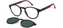 Monturas - Carrera - CA 8066/CS - OIT (UC) BLACK RED // CLEAR + CLIP ON GREEN POLARIZED