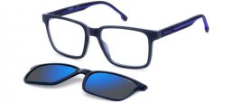 Gafas de Sol - Carrera - CA 8069/CS - FLL (5X) MATTE BLUE // CLEAR + CLIP ON BLUE MIRROR POLARIZED