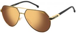 Sunglasses - Carrera - CARRERA 1067/S - I46 (YL) MATTE BLACK GOLD // GOLD MIRROR POLARIZED