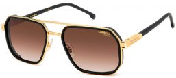 Sunglasses - Carrera - CARRERA 1069/S - I46 (86) MATTE BLACK GOLD // BLACK BROWN GREEN GRADIENT ANTIREFLECTION