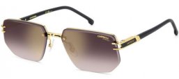 Gafas de Sol - Carrera - CARRERA 1070/S - I46 (YK) MATTE BLACK GOLD // BURGUNDY GRADIENT GOLD MIRROR