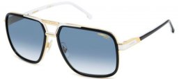 Gafas de Sol - Carrera - CARRERA 1071/S - 80S (08) BLACK WHITE // BLUE GRADIENT