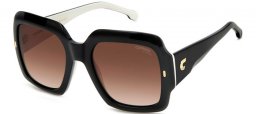 Gafas de Sol - Carrera - CARRERA 3004/S - 80S (HA) BLACK WHITE // BROWN GRADIENT