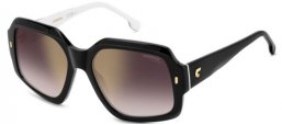 Gafas de Sol - Carrera - CARRERA 3045/S - 80S (YK) BLACK WHITE // BURGUNDY GRADIENT GOLD MIRROR