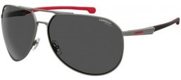 Gafas de Sol - Carrera - CARRERA DUCATI CARDUC 030/S - 3S3 (IR) MATTE DARK RUTHENIUM RED // GREY BLUE