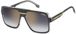 Sunglasses - Carrera - VICTORY C 09/S - KB7 (FQ) GREY // GREY GRADIENT GOLD MIRROR