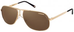 Sunglasses - Carrera - CARRERA 2 - 81D (SP) LIGHT GOLD METAL SHINY // BRONZE POLARIZED