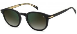 Lunettes de soleil - David Beckham Eyewear - DB 1007/S - 003 (CS) BLACK // GREEN GRADIENT GREEN MIRROR