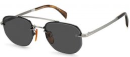 Lunettes de soleil - David Beckham Eyewear - DB 1078/S - 85K (IR) RUTHENIUM BLACK // GREY BLUE