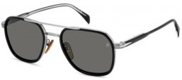 Gafas de Sol - David Beckham Eyewear - DB 1161/S - 284 (M9) BLACK RUTHENIUM // GREY POLARIZED