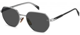 Gafas de Sol - David Beckham Eyewear - DB 1162/F/S - 85K (IR) RUTHENIUM BLACK // GREY