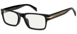 Monturas - David Beckham Eyewear - DB 1170/F - 2M2 BLACK GOLD // CLEAR MIRROR