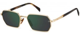 Gafas de Sol - David Beckham Eyewear - DB 1174/S - 8SO (MT) GOLD // GREEN MIRROR