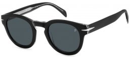 Gafas de Sol - David Beckham Eyewear - DB 7041/S FLAT - 7C5 (IR) BLACK CRYSTAL // GREY BLUE