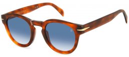 Gafas de Sol - David Beckham Eyewear - DB 7041/S FLAT - WR9 (08) BROWN HAVANA // DARK BLUE GRADIENT