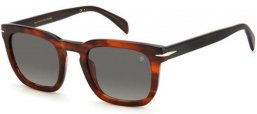 Gafas de Sol - David Beckham Eyewear - DB 7076/S - EX4 (9O) BROWN HORN // DARK GREY GRADIENT