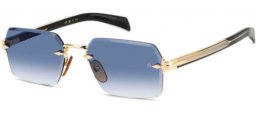 Gafas de Sol - David Beckham Eyewear - DB 7109/S - RHL (08) GOLD BLACK // DARK BLUE GRADIENT