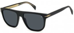 Sunglasses - David Beckham Eyewear - DB 7111/S - I46 (IR) MATTE BLACK GOLD // GREY