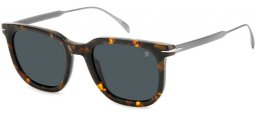 Gafas de Sol - David Beckham Eyewear - DB 7119/S - 4HU (IR) HAVANA DARK RUTHENIUM // GREY BLUE