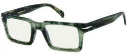 Monturas - David Beckham Eyewear - DB 7126 - 6AK GREEN HORN // CLEAR MIRROR