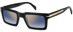 Gafas de Sol - David Beckham Eyewear - DB 7126/S - 2M2 (1V) BLACK GOLD // BLUE GRADIENT GOLD MIRROR