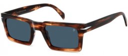 Gafas de Sol - David Beckham Eyewear - DB 7126/S - EX4 (KU) BROWN HORN // BLUE